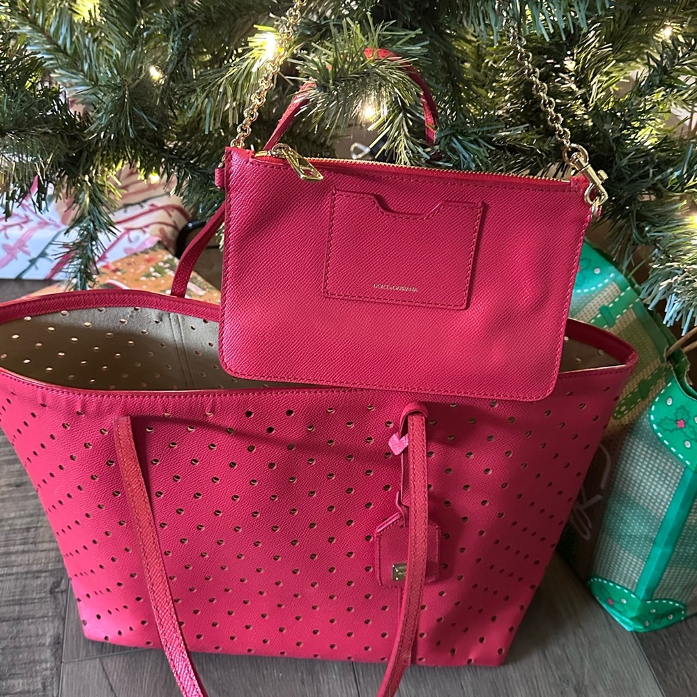 Red Dolce & Gabbana Tote and pochette